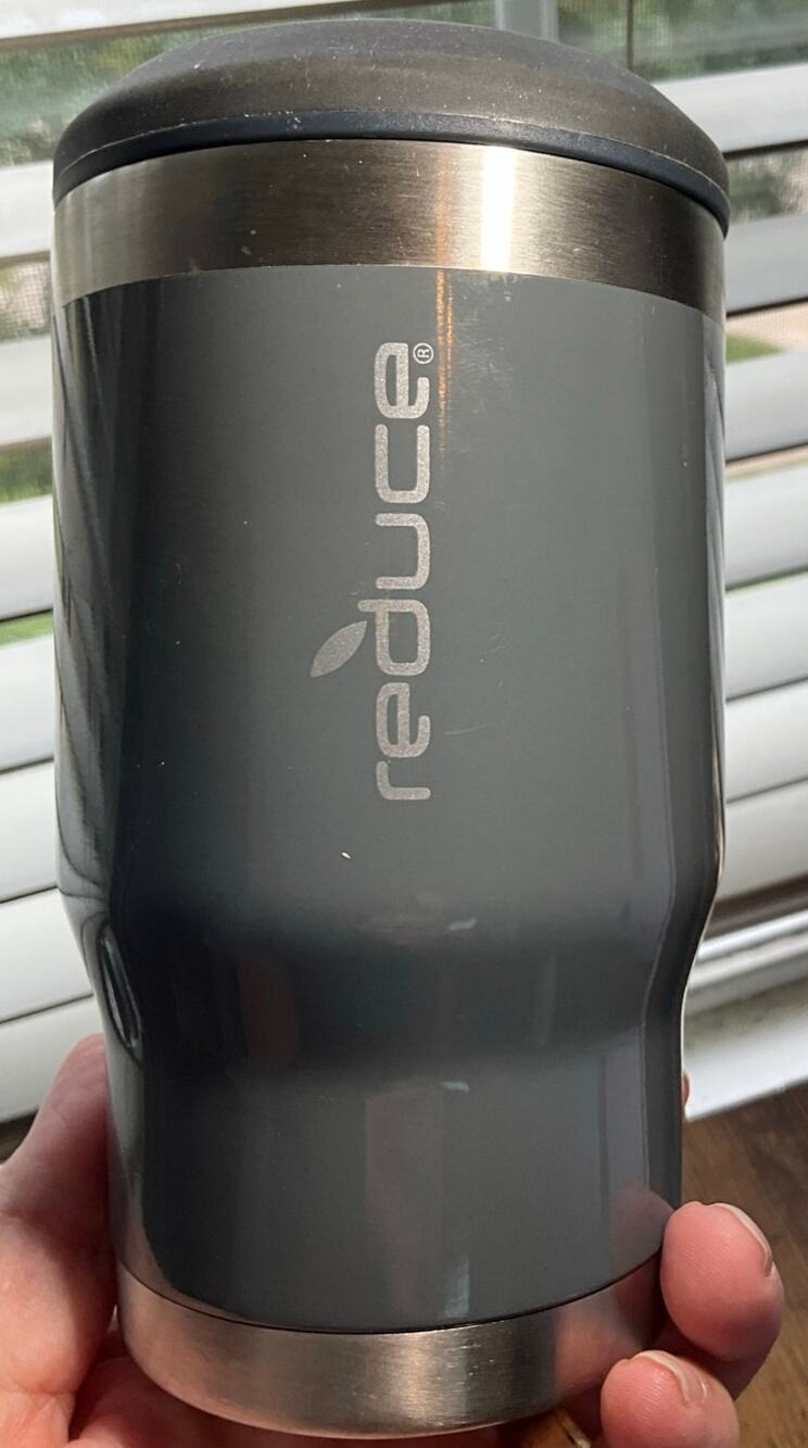 New Reduce Vacuum Insulated Drink Cooler Can/Bottle Koozie 14oz Steel Gray Color